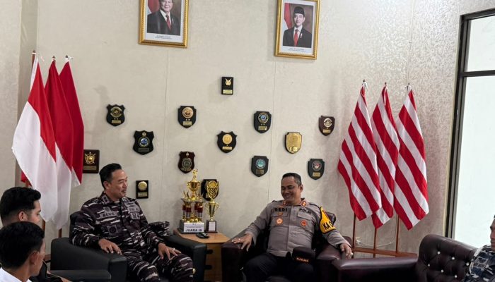 ​Sambangi Lanal Morotai, AKBP Dedi Wijayanto Tekankan Pentingnya Kolaborasi Sektoral