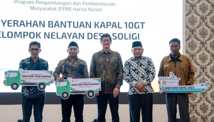 Harita Nickel Dukung Nelayan Soligi dengan Kapal 10 GT, Wagub Malut Beri Apresiasi 